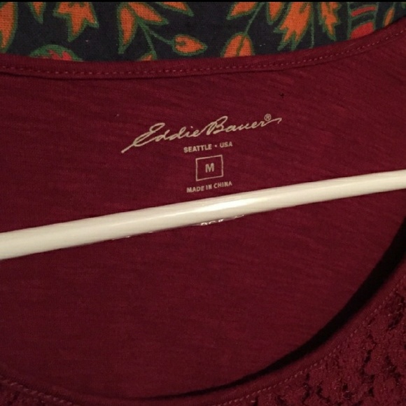 Brick red long sleeve top - Picture 2 of 4